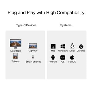 Tp-Link UA440C USB 3.0 Type-C, SD ve microSD, 4.0 Kart Okuyucu