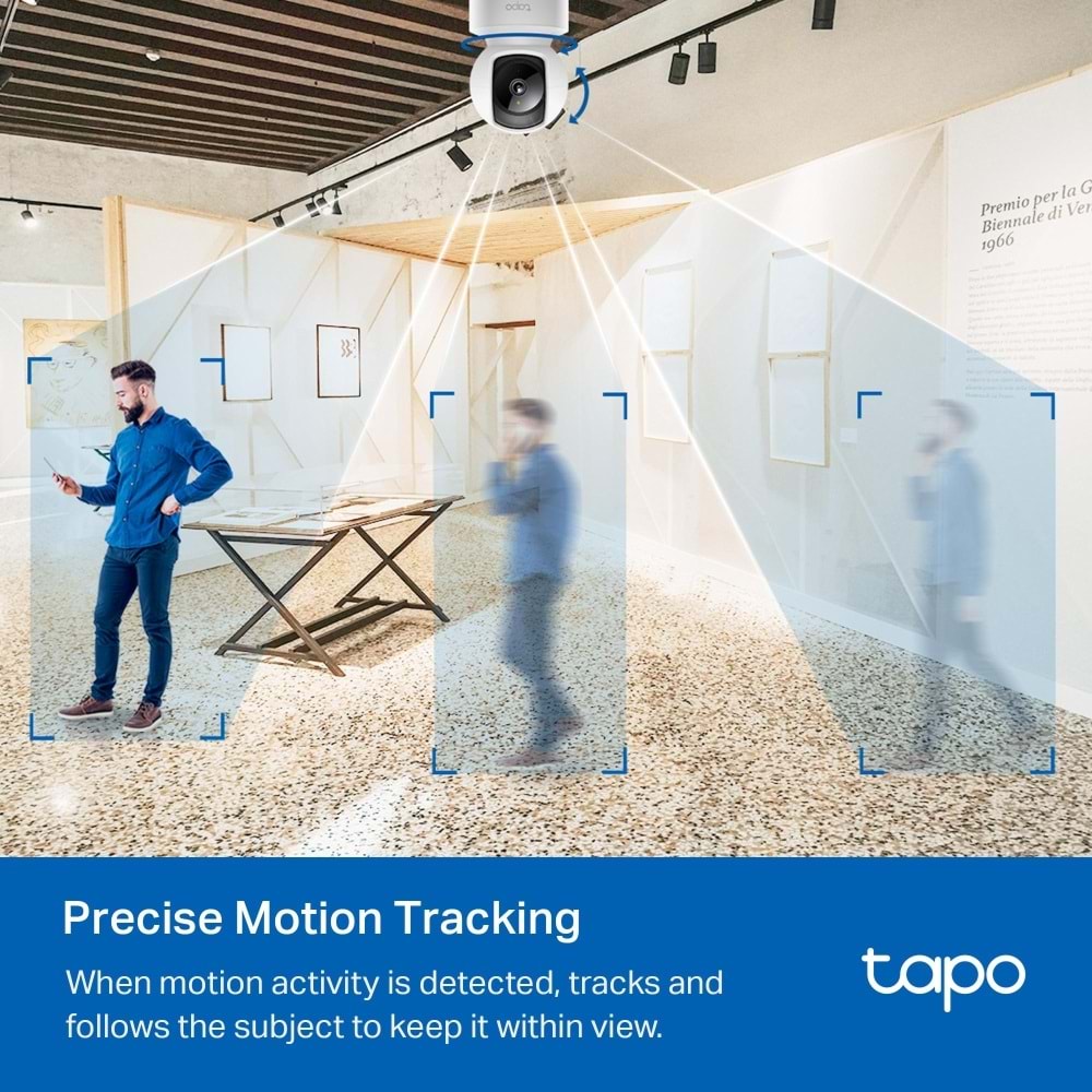 Tp-Link Tapo C202 FHD Wi-Fi Güvenlik Kamerası ( Pan / Tilt )(Çift Yön Ses)(Eth)