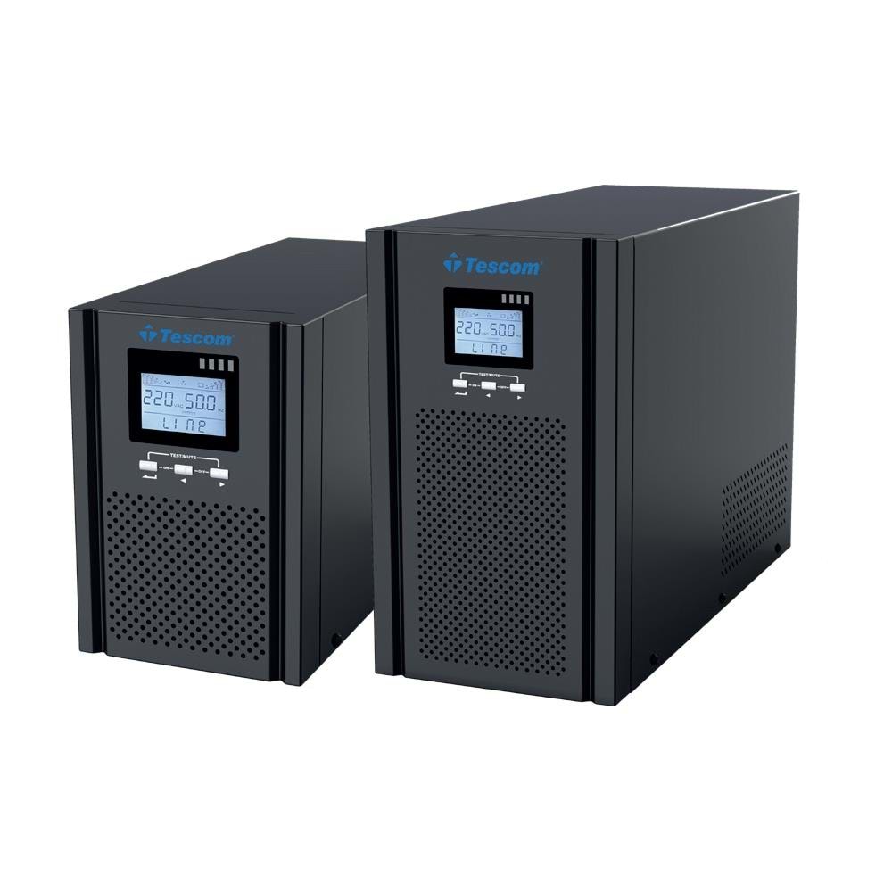 Tescom Neonline 1KVA 1F/1F (2X7AH) 4/8DK LCD Online UPS