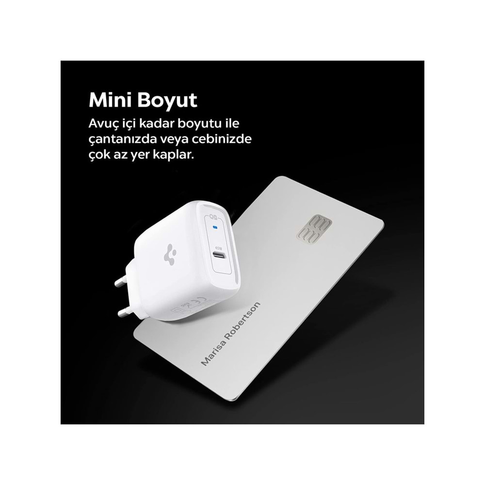 Spigen PowerArc ArcStation Pro ACH02589 45 W Type-C Kablolu Hızlı Şarj Aleti
