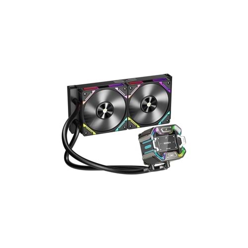 1ST Player X STARSHIP AM5/LGA1700/LGA1851 240mm PREMIUM Sıvı Soğutucu(Siyah)