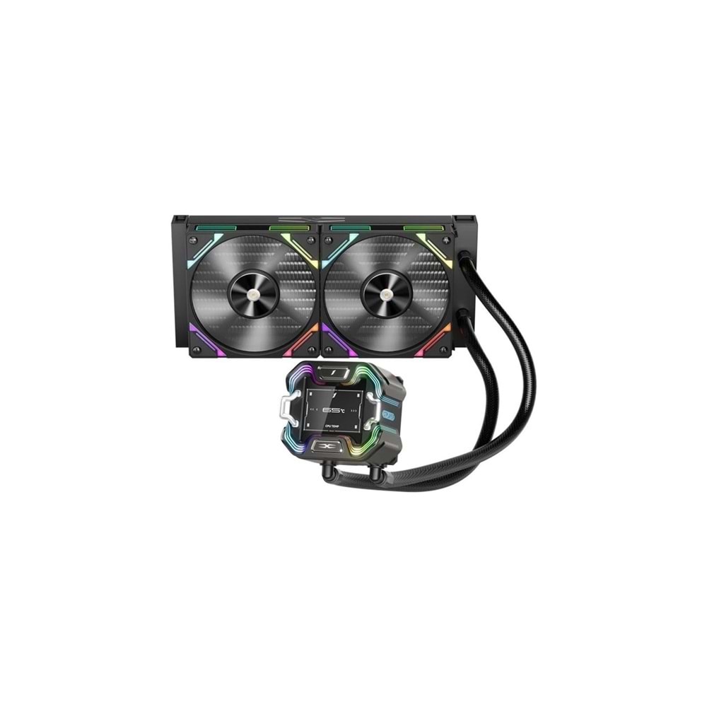 1ST Player X STARSHIP AM5/LGA1700/LGA1851 240mm PREMIUM Sıvı Soğutucu(Siyah)
