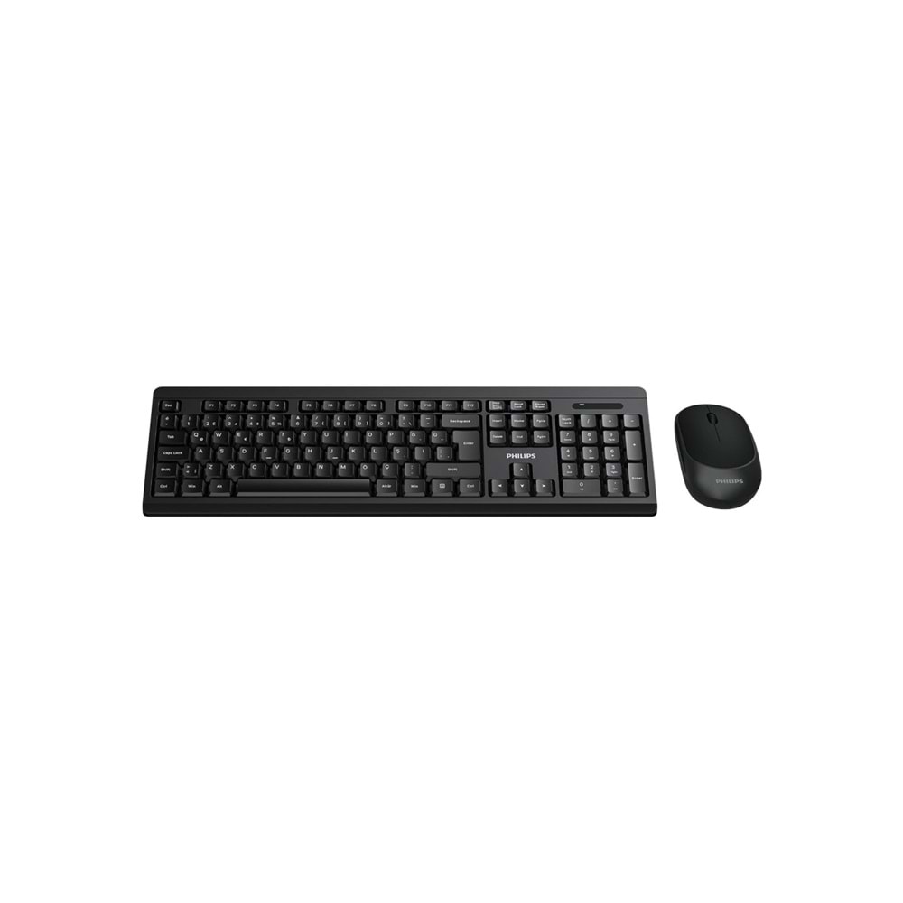 Philips SPT6324B Siyah Türkçe Q 2.4Ghz Kablosuz Klavye Mouse Set