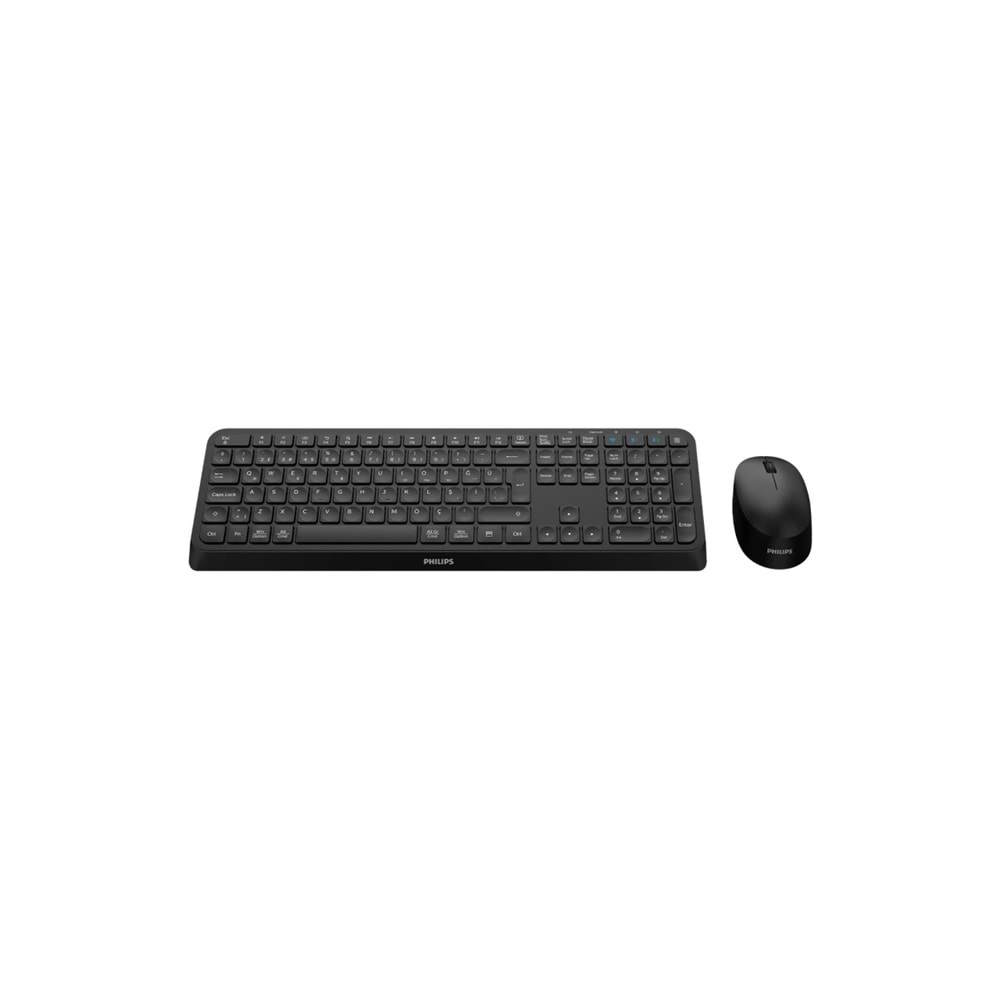 Philips SPT6407B Siyah Türkçe Q 2.4Ghz ve Bluetooth Kablosuz Multimedya Klavye Mouse Set