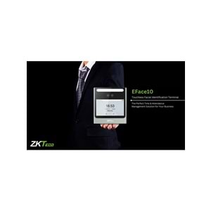 ZKTeco EFace10-ID Yüz Tanıma Kart Okuyucu PDKS Cihazı (ZKBioAccess IVS Yazılımlı)