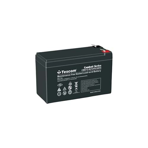 TESCOM Combatt CBL12-9E 12V 9AH TAM BAKIMSIZ KURU AKÜ