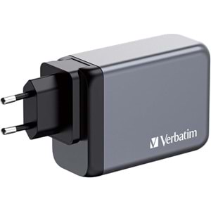 VERBATIM 32205 GNC-240 GaN Charger 240W xUSB-C 140W /1 x USB-C 100W/1xUSB-C 65W