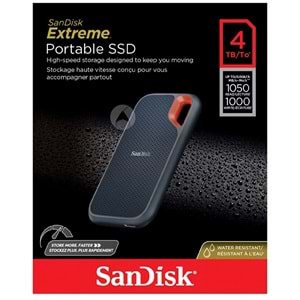 Sandisk SDSSDE61-4T00-G25M 4TB Extreme Portable SSD 1050MB/s 1000MB/s Monterey