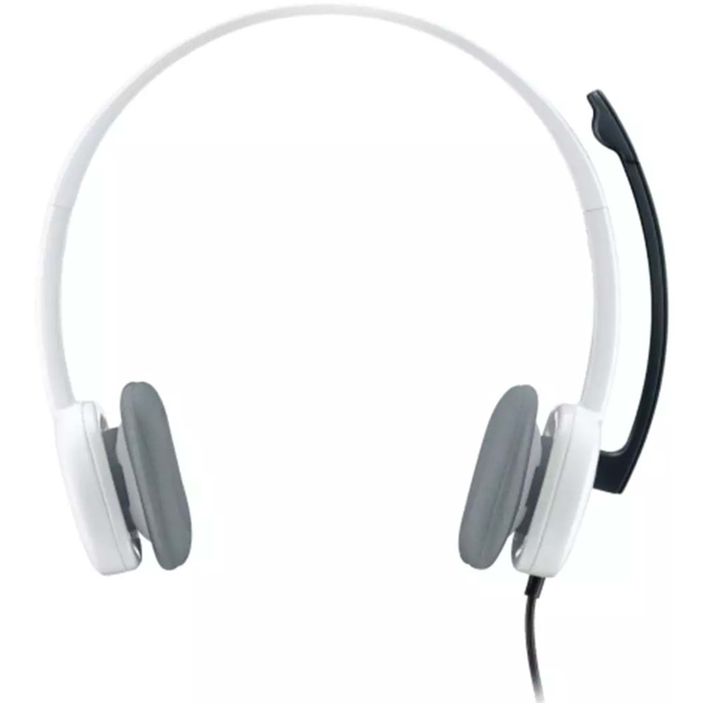 Logitech H150 Beyaz Mikrofonlu Kablolu Stereo Kulaklık 981-000350