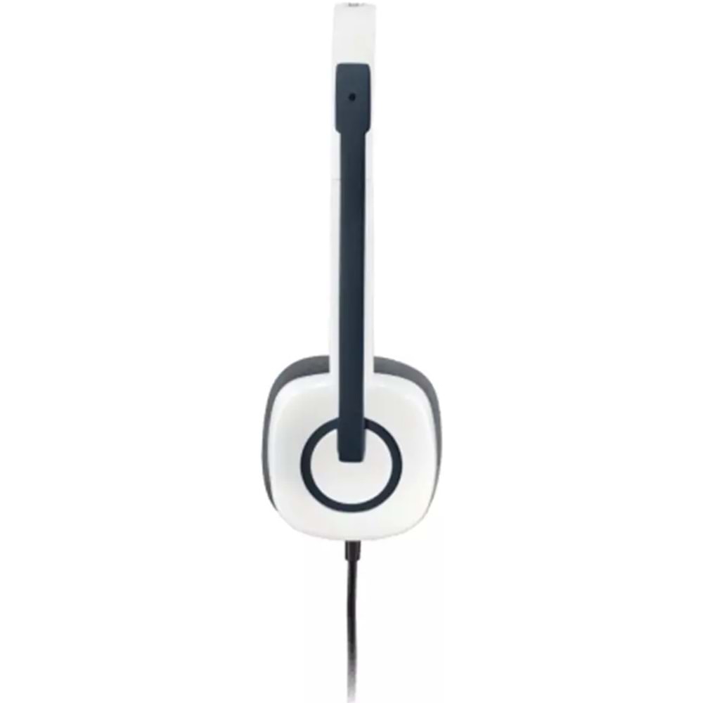 Logitech H150 Beyaz Mikrofonlu Kablolu Stereo Kulaklık 981-000350
