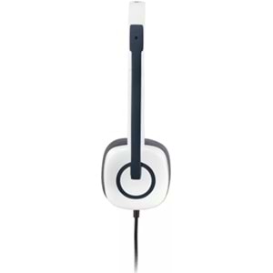 Logitech H150 Beyaz Mikrofonlu Kablolu Stereo Kulaklık 981-000350