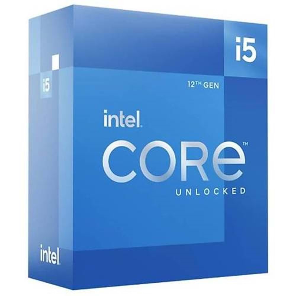 Intel Core i5-12600K 4.9GHz 10 Çekirdek 20MB LGA1700 10nm Box İşlemci