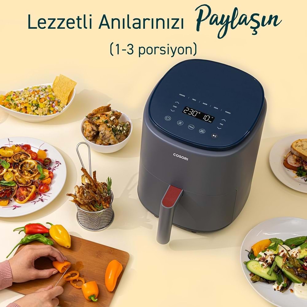 COSORI Gri Air Fryer 3.8 Litre CAF-LI401S