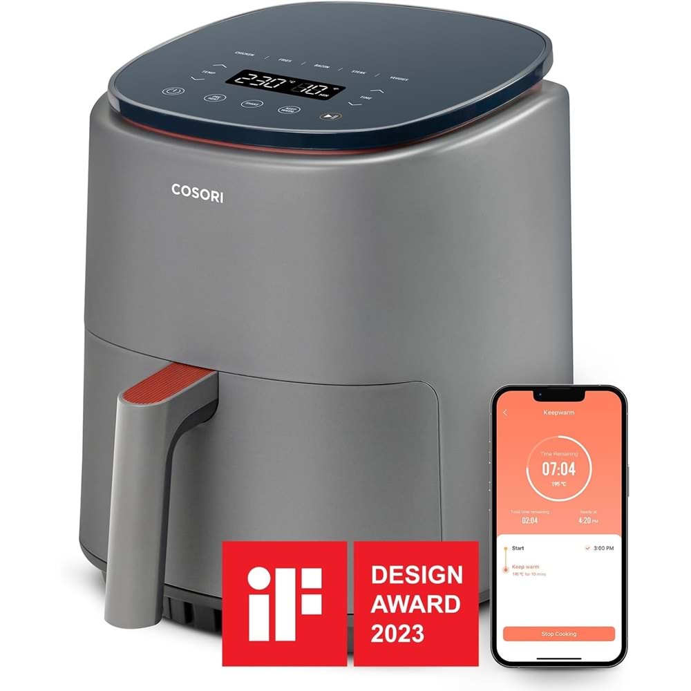 COSORI Gri Air Fryer 3.8 Litre CAF-LI401S