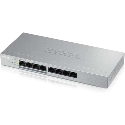 Zyxel GS1200-8HPV2 8 Port 4xGigabit+4xGigabit Poe Web Yön. Switch