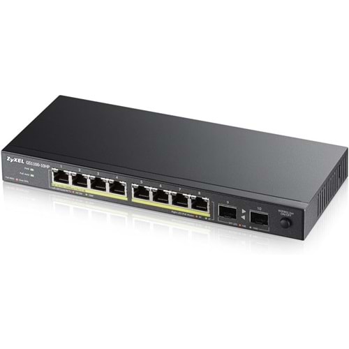 Zyxel GS1100-10HP 8xGigabit 2xSFP Port Poe Switch 130Watt