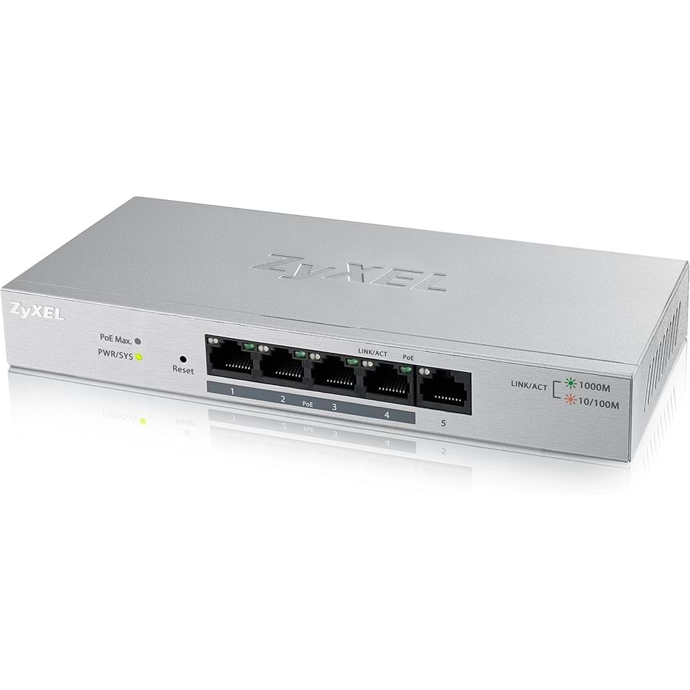 Zyxel GS1200-5 5 Port 5xGigabit Web Yönetilebilir Switch