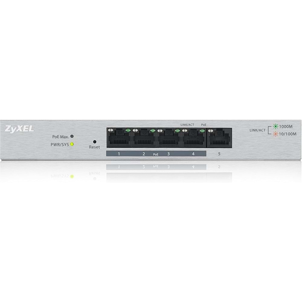 Zyxel GS1200-5 5 Port 5xGigabit Web Yönetilebilir Switch