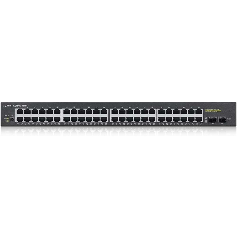 Zyxel GS1900-48HP 48 Port 24xGigabit 24xPOE Port 2xSFP Web Switch