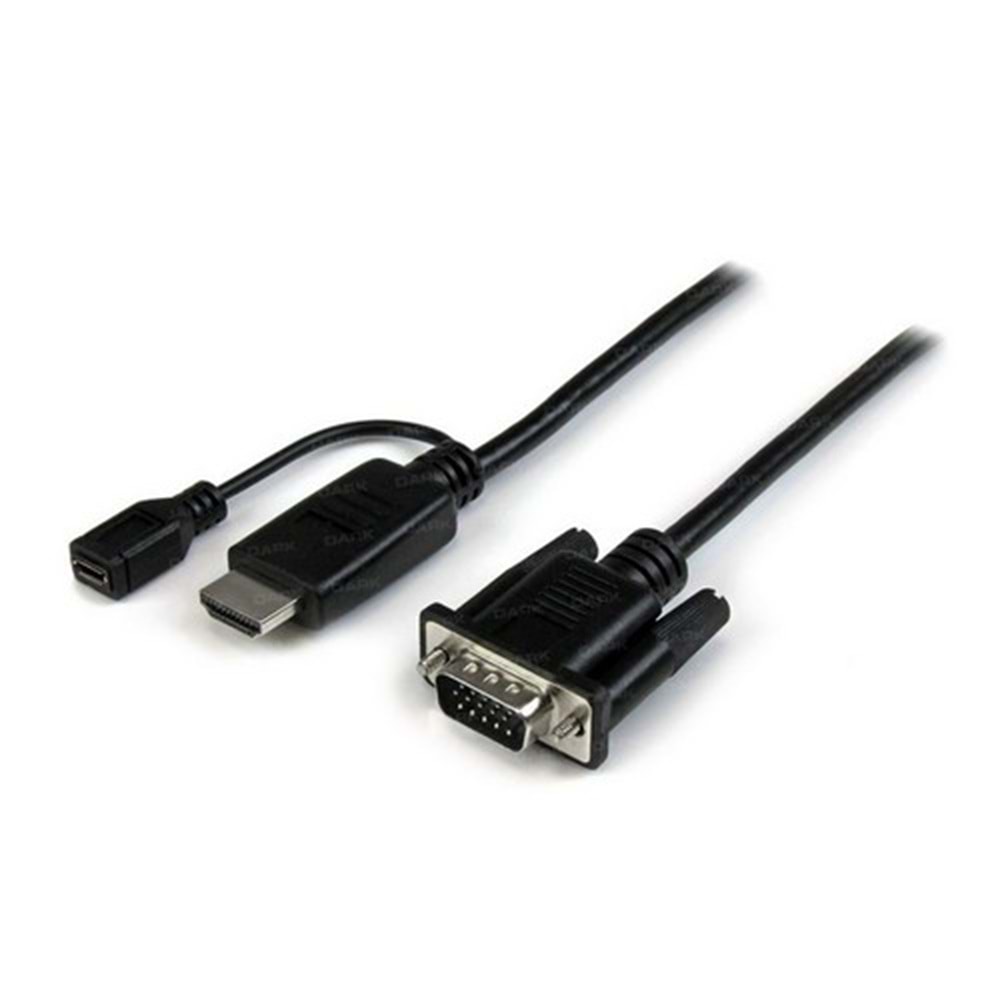 Dark 1.8m HDMI - VGA Kablo (DK-HD-AHDMIXVGAL180)