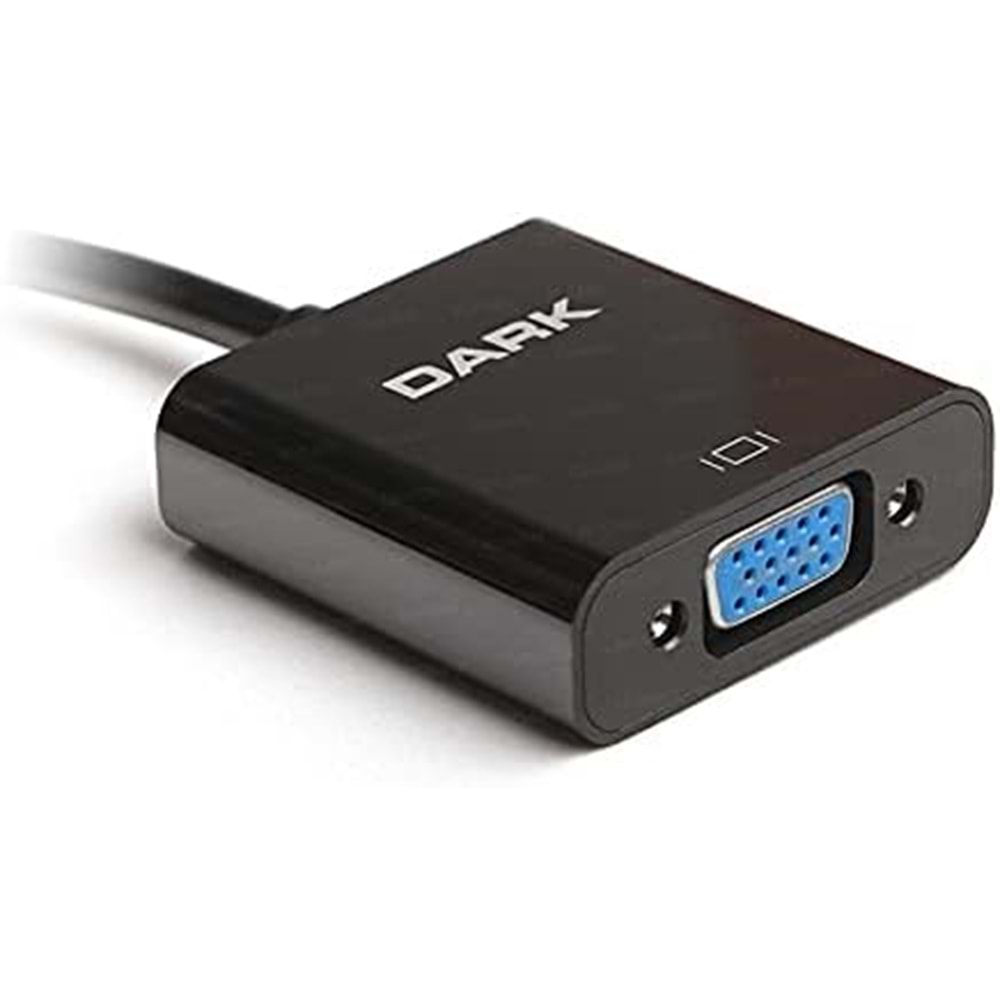 Dark HDMI to VGA Dijital - Analog Monitör Çevirici Dönüştürücü (DK-HD-AHDMIXVGA4)