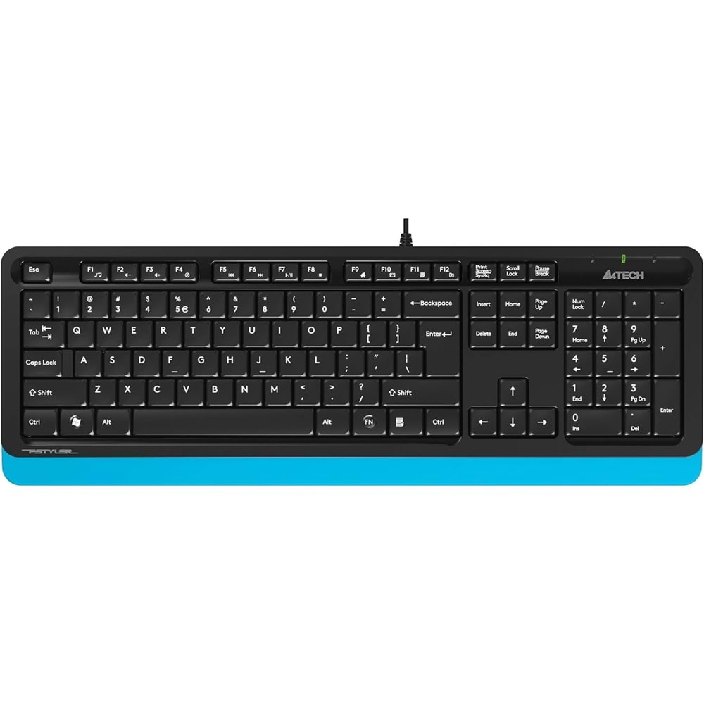 A4 Tech FK10 Multimedya Q Klavye Mavi USB