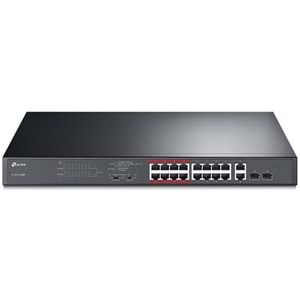TP-Link TL-SL1218MP 16-Port 10/100Mbps + 2-Port Gigabit PoE Switch