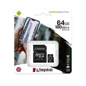 Kingston SDCS2 64GB Micro SD Class 10 Hafıza Kartı