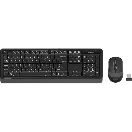 A4 Tech FG1010 2.4G FN-Multimedya Q Klavye+Optik Mouse 2000D Kablosuz Gri USB
