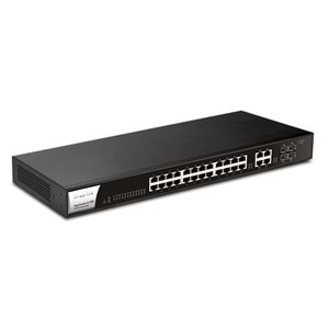 Draytek VigorSwitch P1280 24+4 Web Smart Gigabit PoE+ Switch