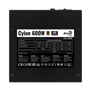 Aerocool Aero Bronze 750W 80+ Bronze Güç Kaynağı AE-AEROBR750