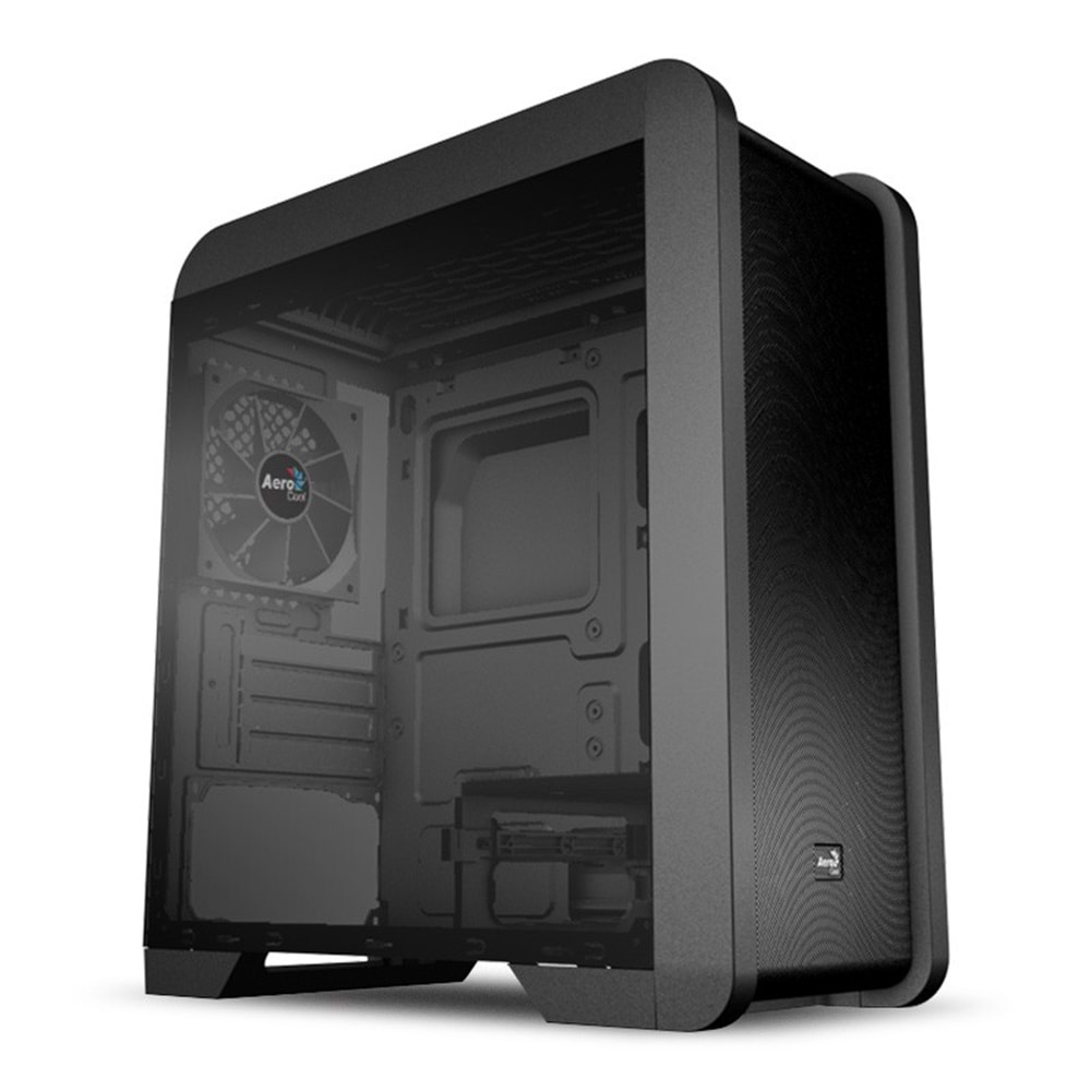 Aerocool QS240 600W 80+ Tempered Glass Blue Led Micro-ATX Kasa AE-QS240-BG600BR