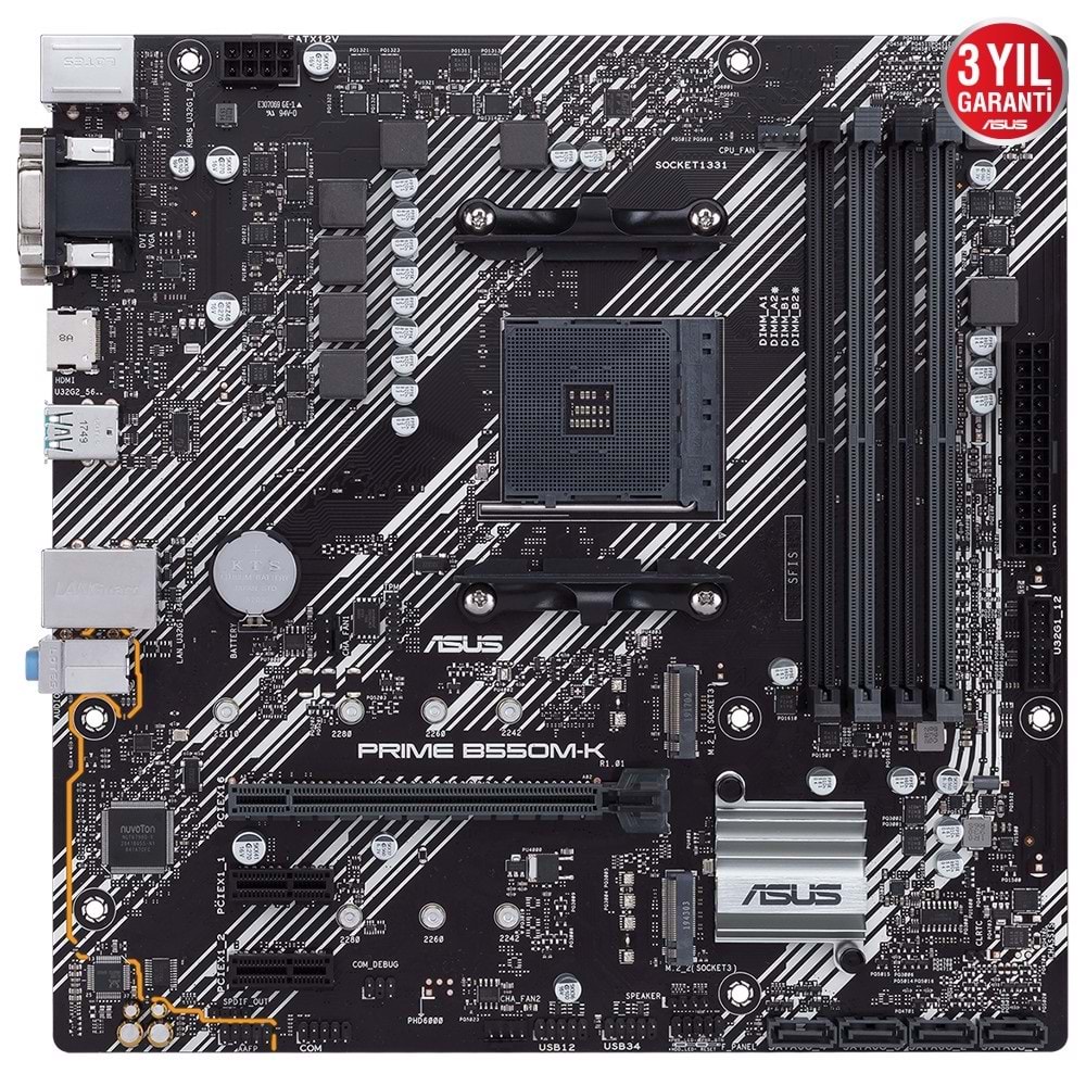 Asus Prime B550M-K AMD DDR4 PCI 4.0 AM4 Anakart