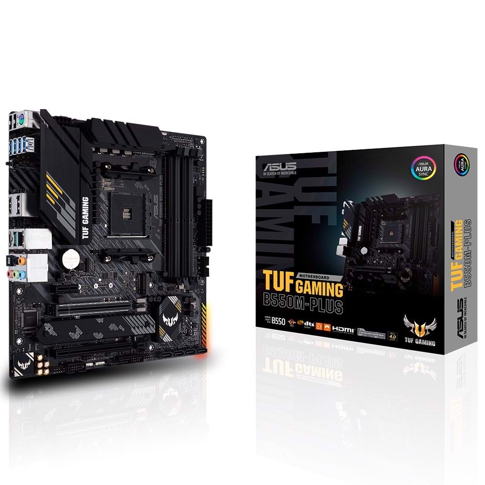 Asus TUF GAMING B550M-PLUS AMD DDR4 DP/HDMI AM4 Anakart
