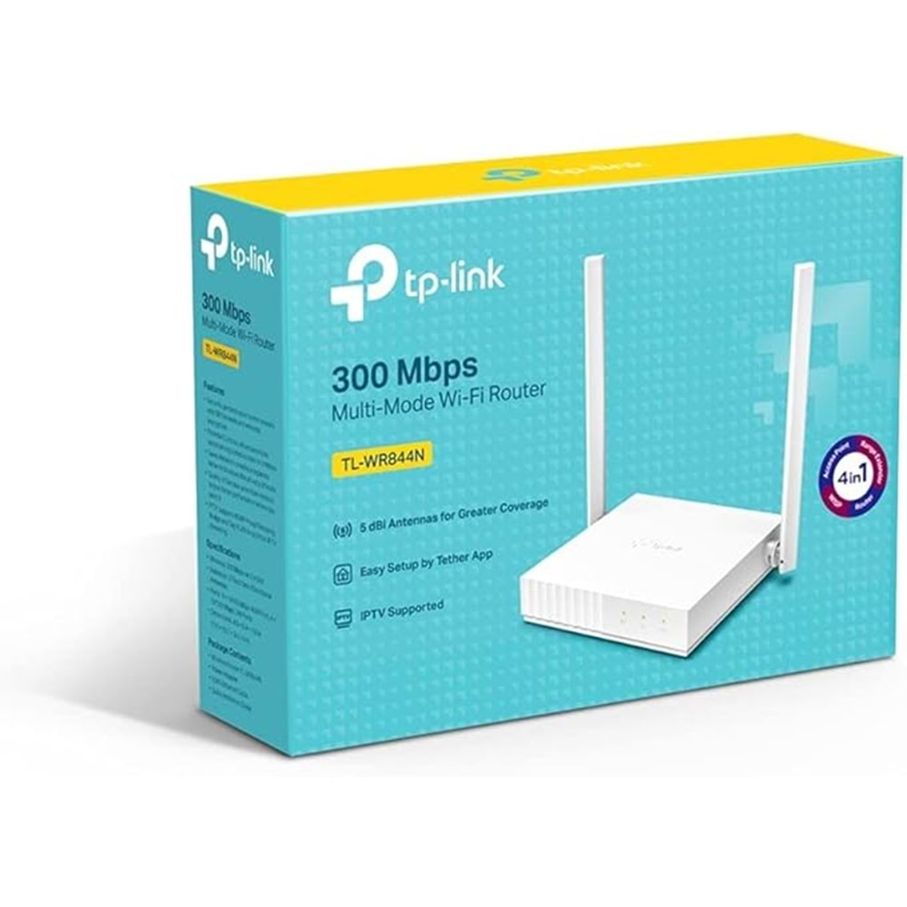 TP-Link TL-WR844N 300 Mbps Çoklu Mod Wi-Fi Router