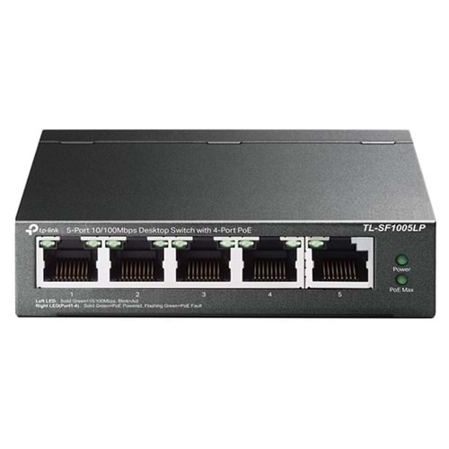 TP-Link TL-SF1005LP 5-Port 4-Port PoE Masaüstü Switch