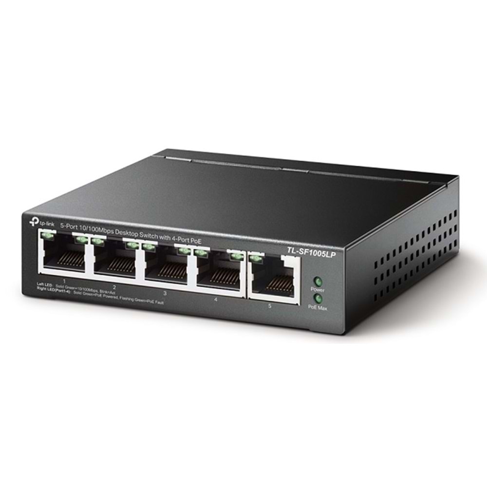 TP-Link TL-SF1005LP 5-Port 4-Port PoE Masaüstü Switch