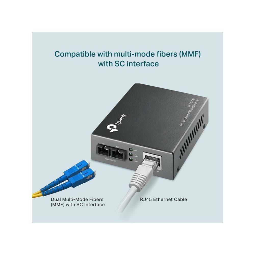 TP-Link Gigabit Multi-Mode Media Converter MC200CM