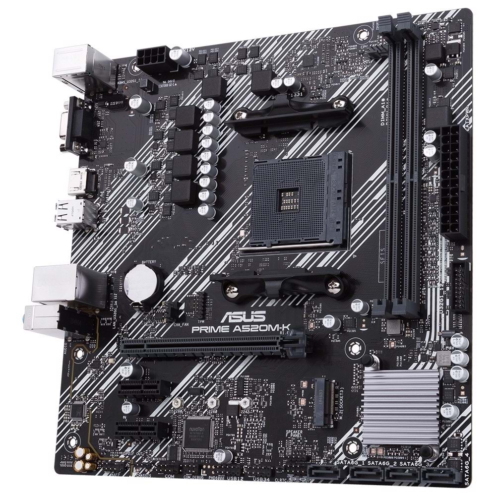 Asus Prime A520M-K AMD A520 DDR4 USB3.2 HDMIVGA PCI 3.0 AM4 Anakart