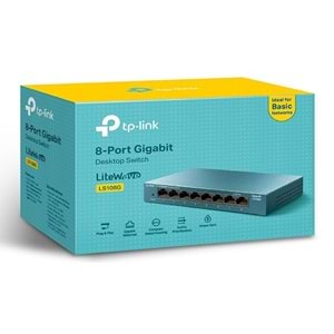 TP-Link LS108G 8 Port 10/100/1000Mbps Desktop Switch