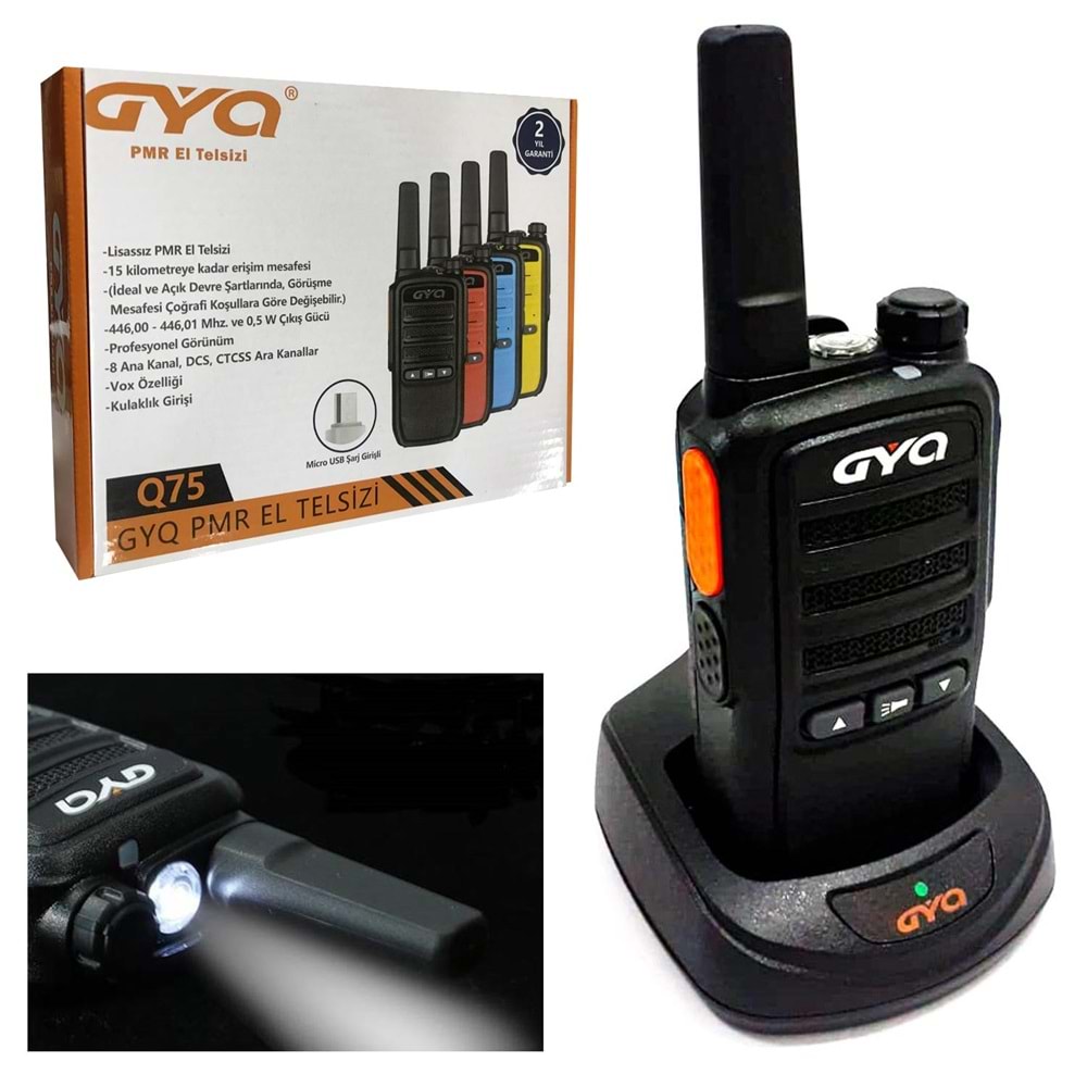 GYQ Q75 Pmr El Telsizi 1 Adet
