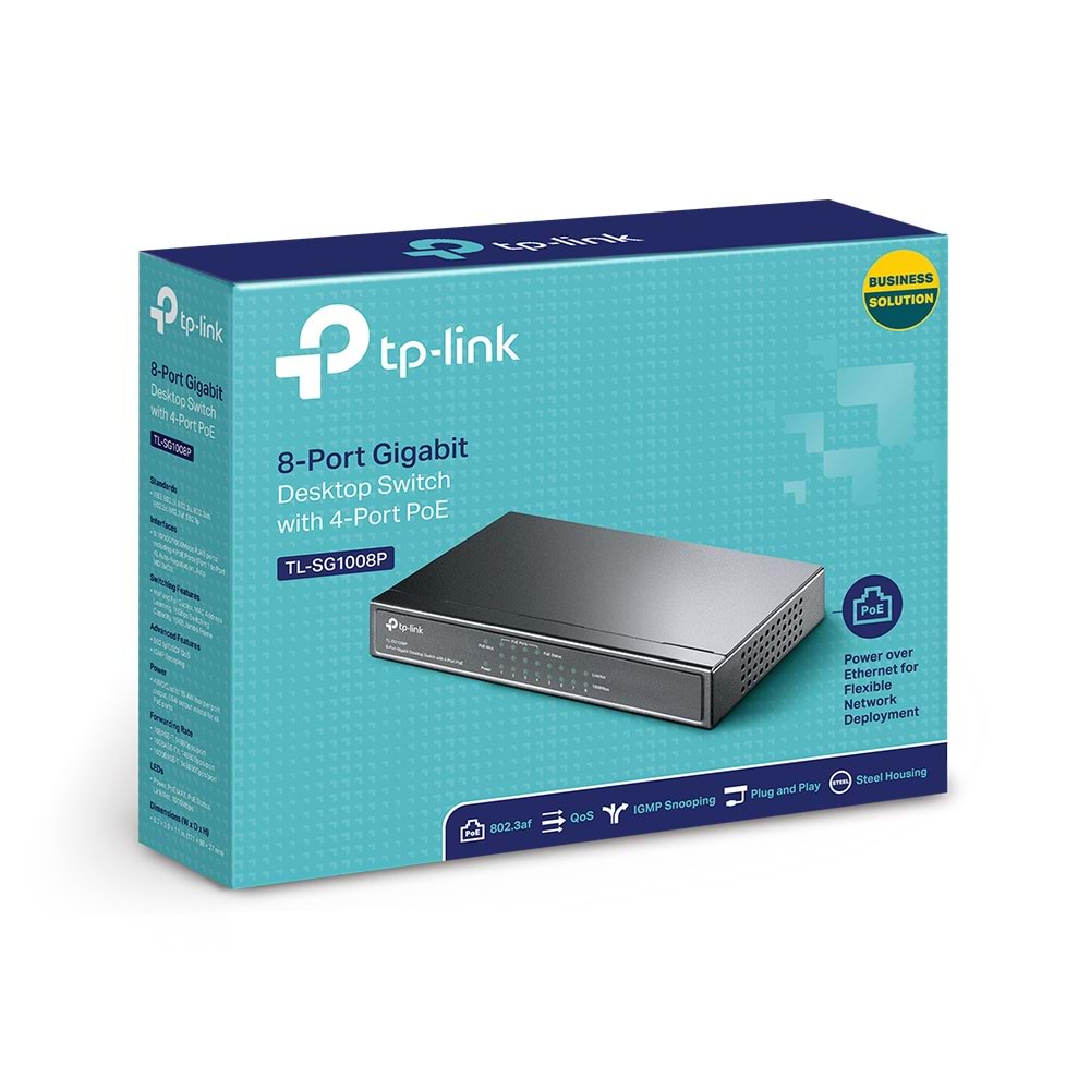 TP-Link TL-SG1008P 8 Port Gigabit 4 Port Poe 53W Switch