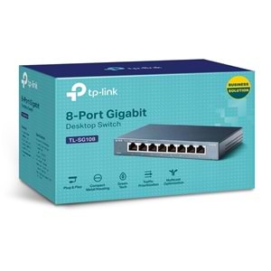 TP-Link TL-SG108 8 Port Gigabit Qos Destekli Tak Kullan