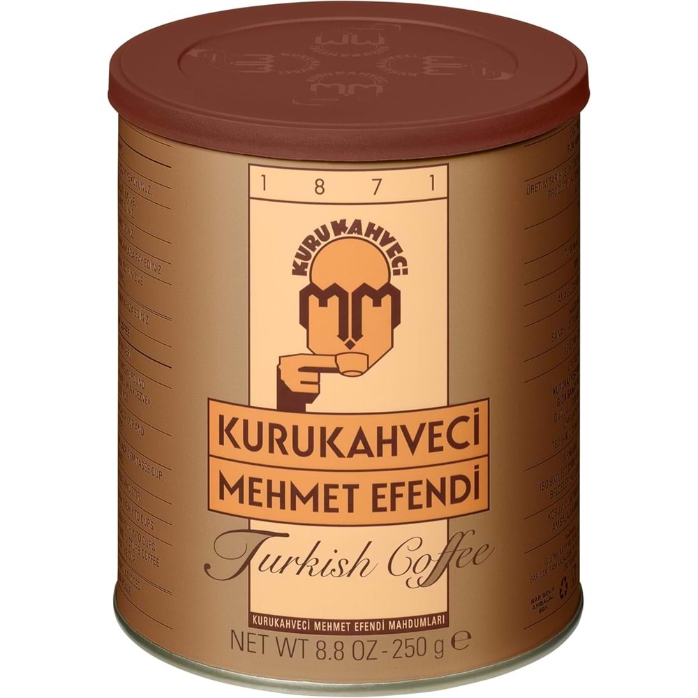 Kurukahveci Mehmet Efendi Türk Kahvesi 250 gr Teneke