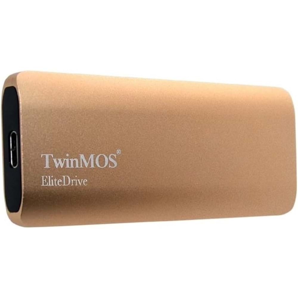 Twinmos 512GB Taşınabilir External SSD USB 3.2 Type-C Gold PSSDFGBMED32-G