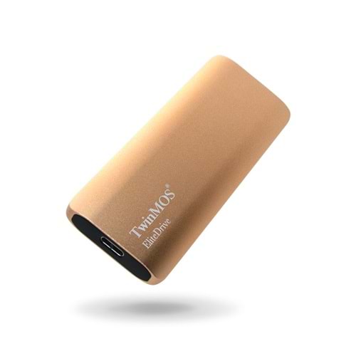 Twinmos 1TB Taşınabilir External SSD USB 3.2/Type-C Gold PSSDGGBMED32-G