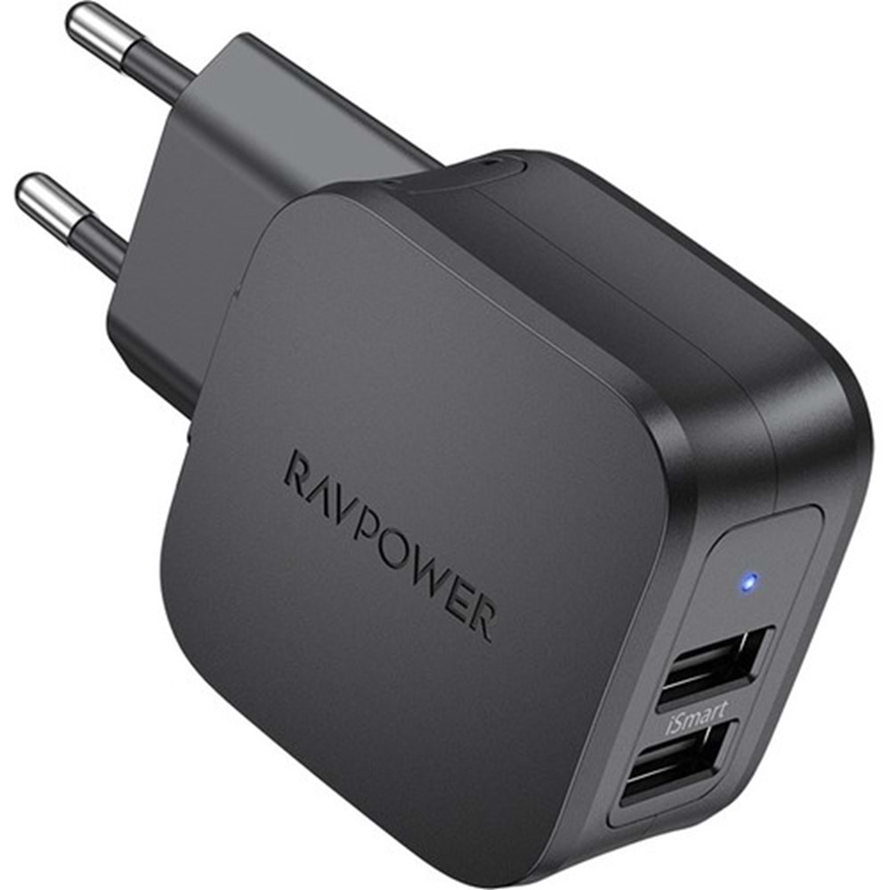 RAVPOWER Duvar tipi 17W Dual Port Notebook Sarji RP-PC121