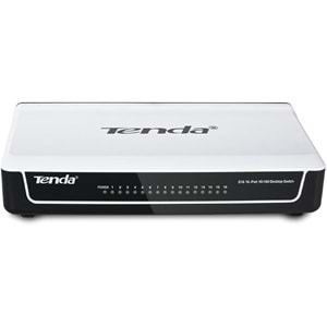 Tenda 10/100Mbps 16xPort Siyah-Beyaz Masaüstü Switch S16