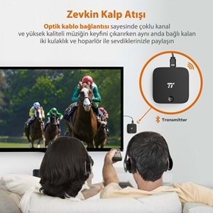 TAOTRONICS Bluetooth 5.0 Verici/Alıcı Dijital Optik SLINK TV/Ev Stereo TT-BA09